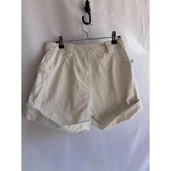 Derek Lam 10 Crosby x RTR White Cargo Shorts Size 40 with small stain - Picture 5 of 8